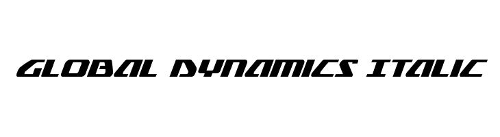 Global Dynamics Italic  免费字体下载