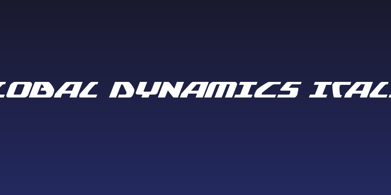 Global Dynamics Italic Social Header