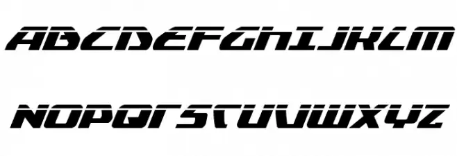 Global Dynamics Laser Italic 字体 大写