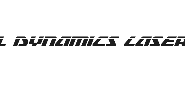 Global Dynamics Laser Italic Logo