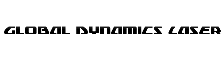 Global Dynamics Laser Font