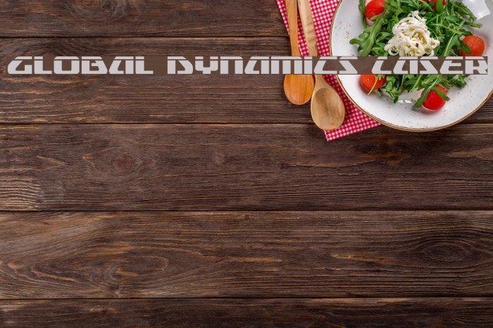 Global Dynamics Laser Font examples