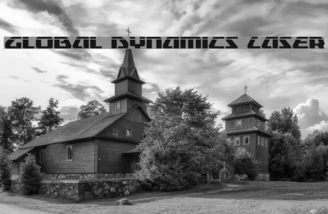 Global Dynamics Laser Font examples