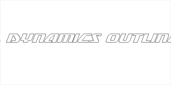 Global Dynamics Outline Italic Logo