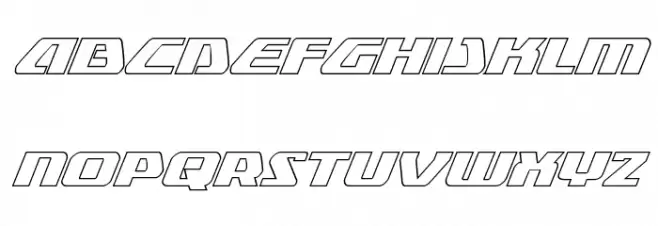 Global Dynamics Outline Italic Шрифта строчной