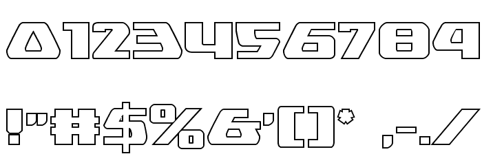 Global Dynamics Outline Font OTHER CHARS