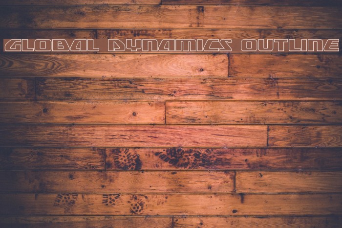 Global Dynamics Outline Font examples