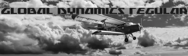 Global Dynamics Regular Font examples