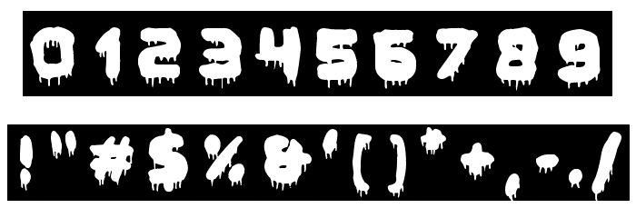 Global Terror フォント その他の文字