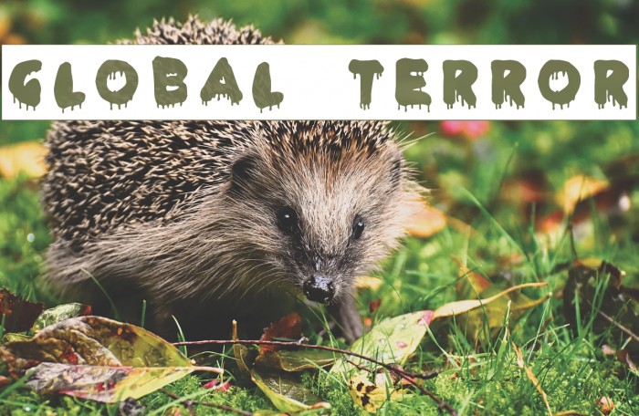 Global Terror フォント examples
