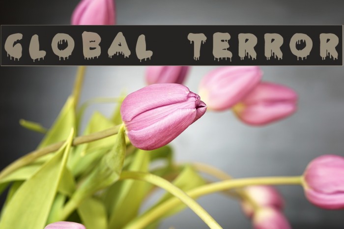 Global Terror フォント examples