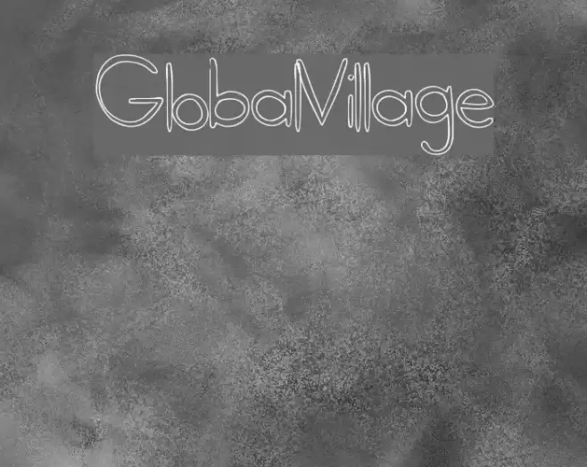 GlobalVillage Font examples