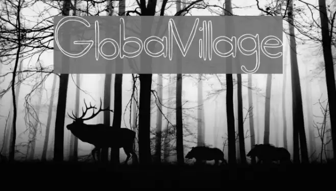 GlobalVillage Font examples