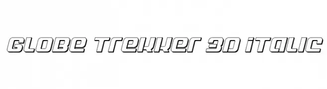 Globe Trekker 3D Italic  免费字体下载