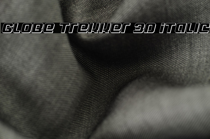 Globe Trekker 3D Italic Example 2