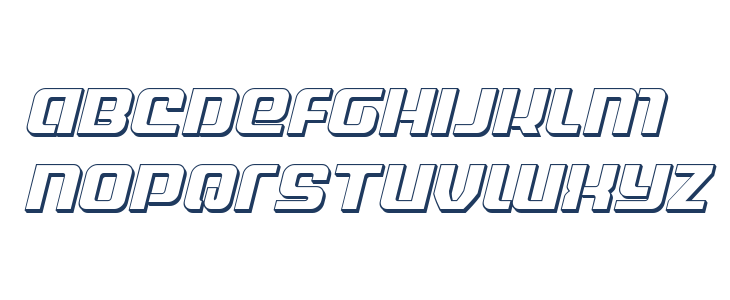 Globe Trekker 3D Italic Lowercase