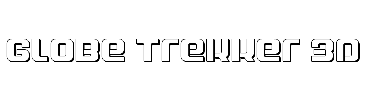 Globe Trekker 3D  नि: शुल्क फ़ॉन्ट्स डाउनलोड