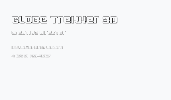 Globe Trekker 3D Business Card