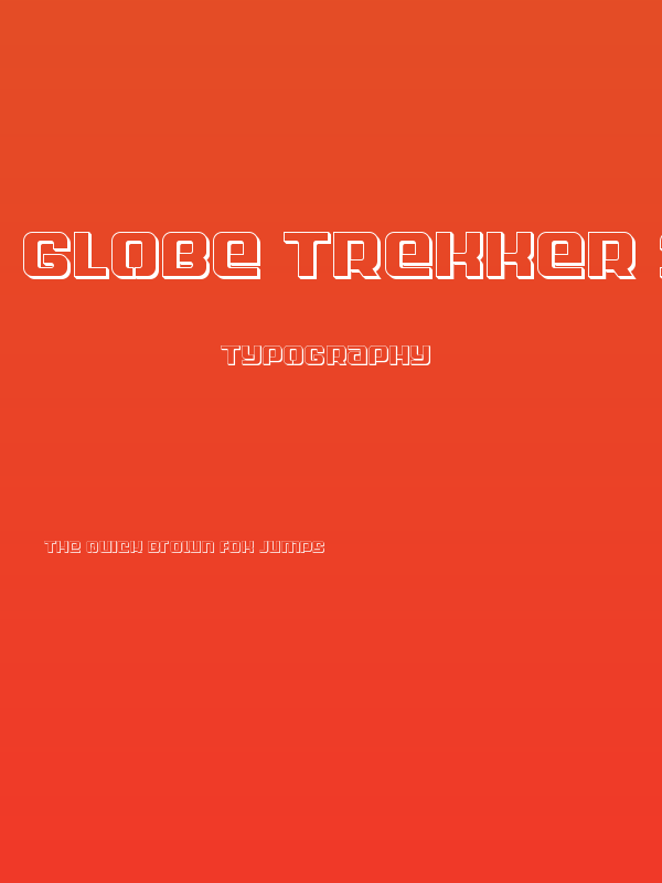 Globe Trekker 3D Poster