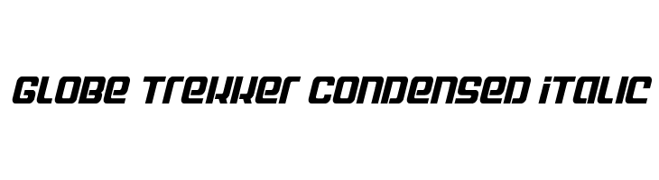 Globe Trekker Condensed Italic  Fuentes Gratis Descargar
