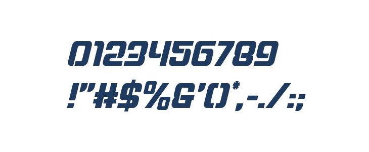 Globe Trekker Condensed Italic Other Characters