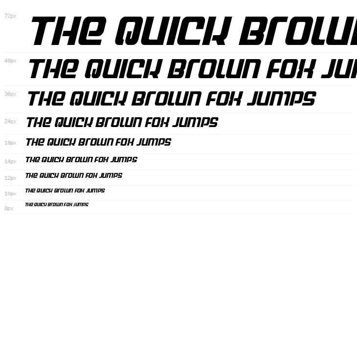 Globe Trekker Condensed Italic Waterfall