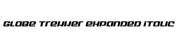 Globe Trekker Expanded Italic  les polices de caractères gratuit tlcharger