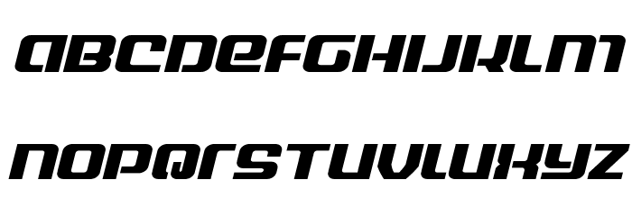 Globe Trekker Expanded Italic Font LOWERCASE