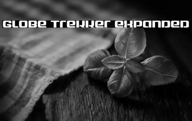 Globe Trekker Expanded Font examples