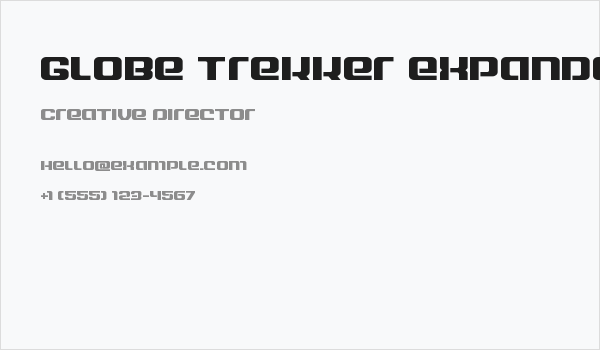 Globe Trekker Expanded Business Card