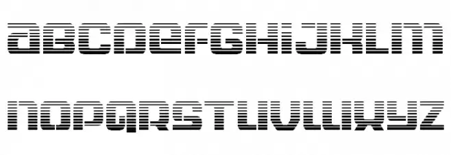 Globe Trekker Gradient Schriftart Groß