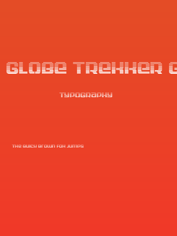 Globe Trekker Gradient Poster