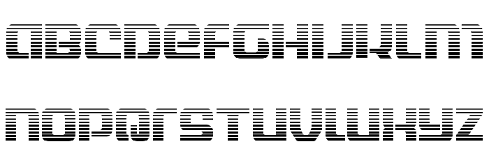 Globe Trekker Gradient Font LOWERCASE