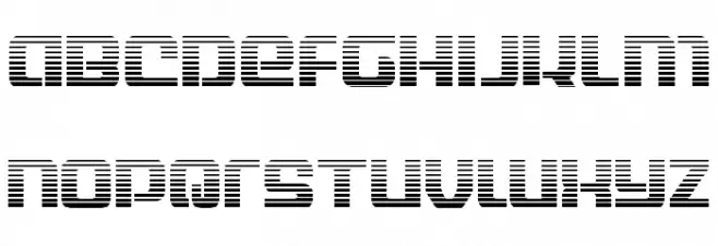 Globe Trekker Gradient Font Litere mici