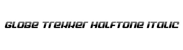 Globe Trekker Halftone Italic  नि: शुल्क फ़ॉन्ट्स डाउनलोड