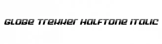 Globe Trekker Halftone Italic  font caratteri gratis
