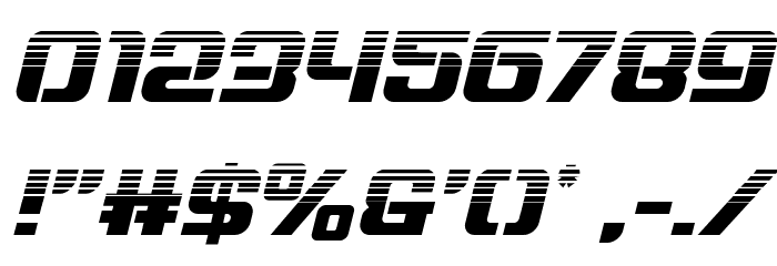 Globe Trekker Halftone Italic Font OTHER CHARS