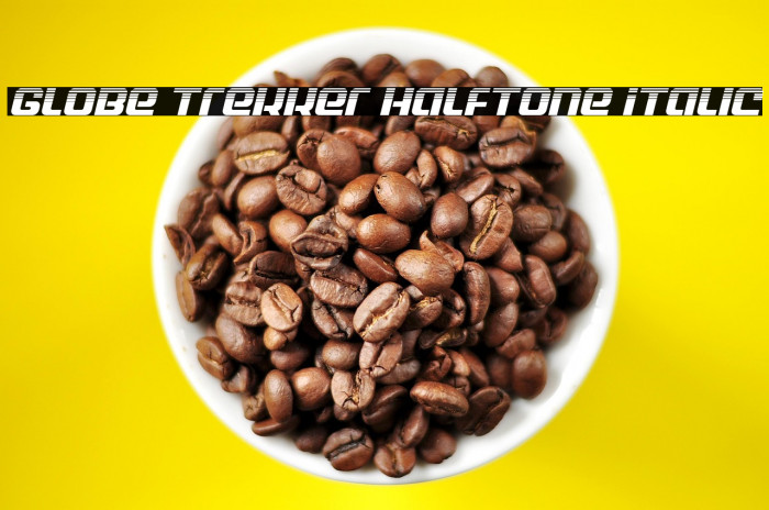Globe Trekker Halftone Italic Example 1