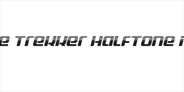 Globe Trekker Halftone Italic Logo