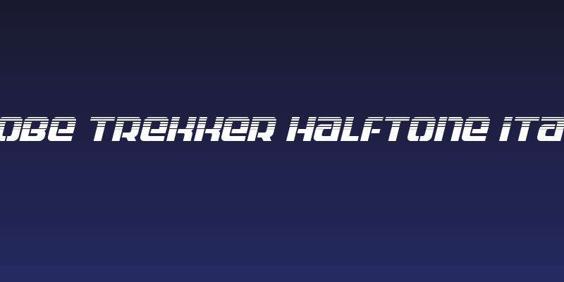Globe Trekker Halftone Italic Social Header