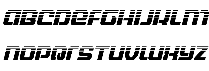 Globe Trekker Halftone Italic Font LOWERCASE