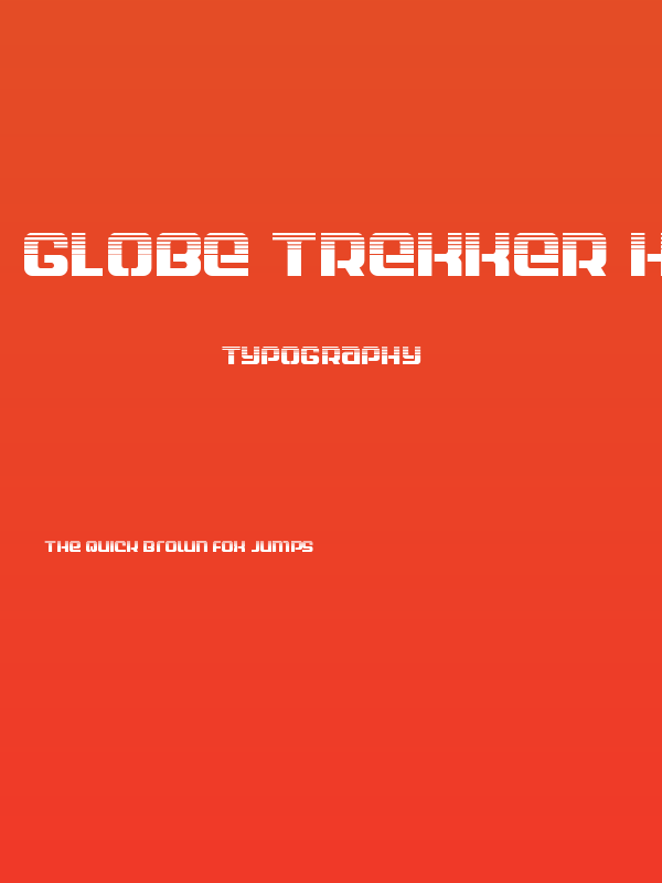 Globe Trekker Halftone Poster