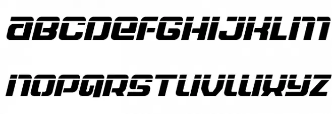 Globe Trekker Laser Italic 字体 大写