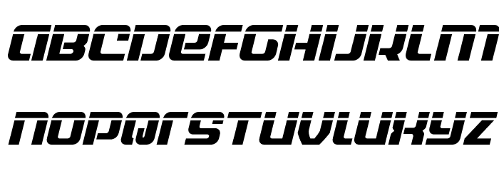 Globe Trekker Laser Italic Font LOWERCASE