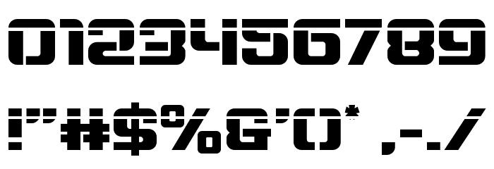 Globe Trekker Laser Font OTHER CHARS