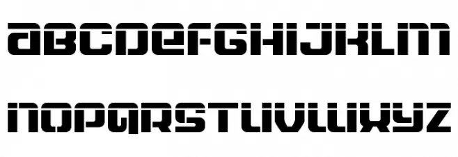 Globe Trekker Laser Font UPPERCASE
