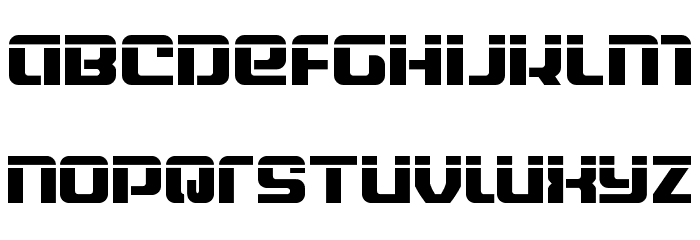Globe Trekker Laser Font LOWERCASE