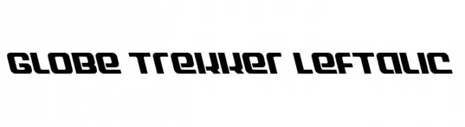 Globe Trekker Leftalic  font caratteri gratis