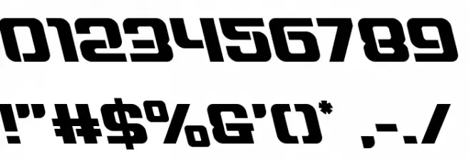 Globe Trekker Leftalic Font OTHER CHARS