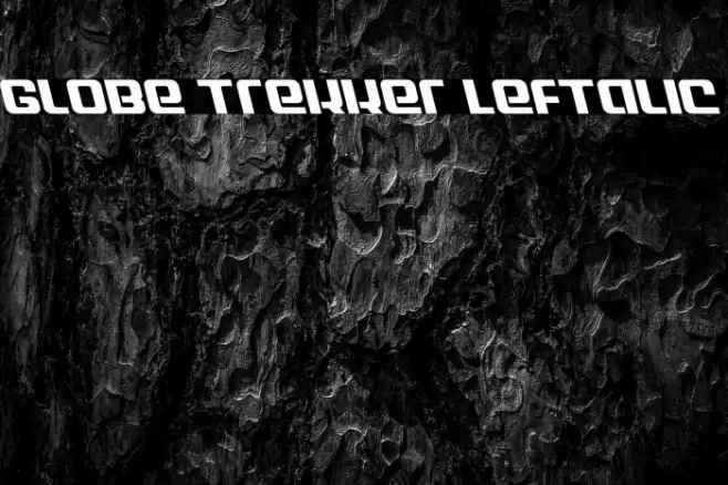 Globe Trekker Leftalic Font examples